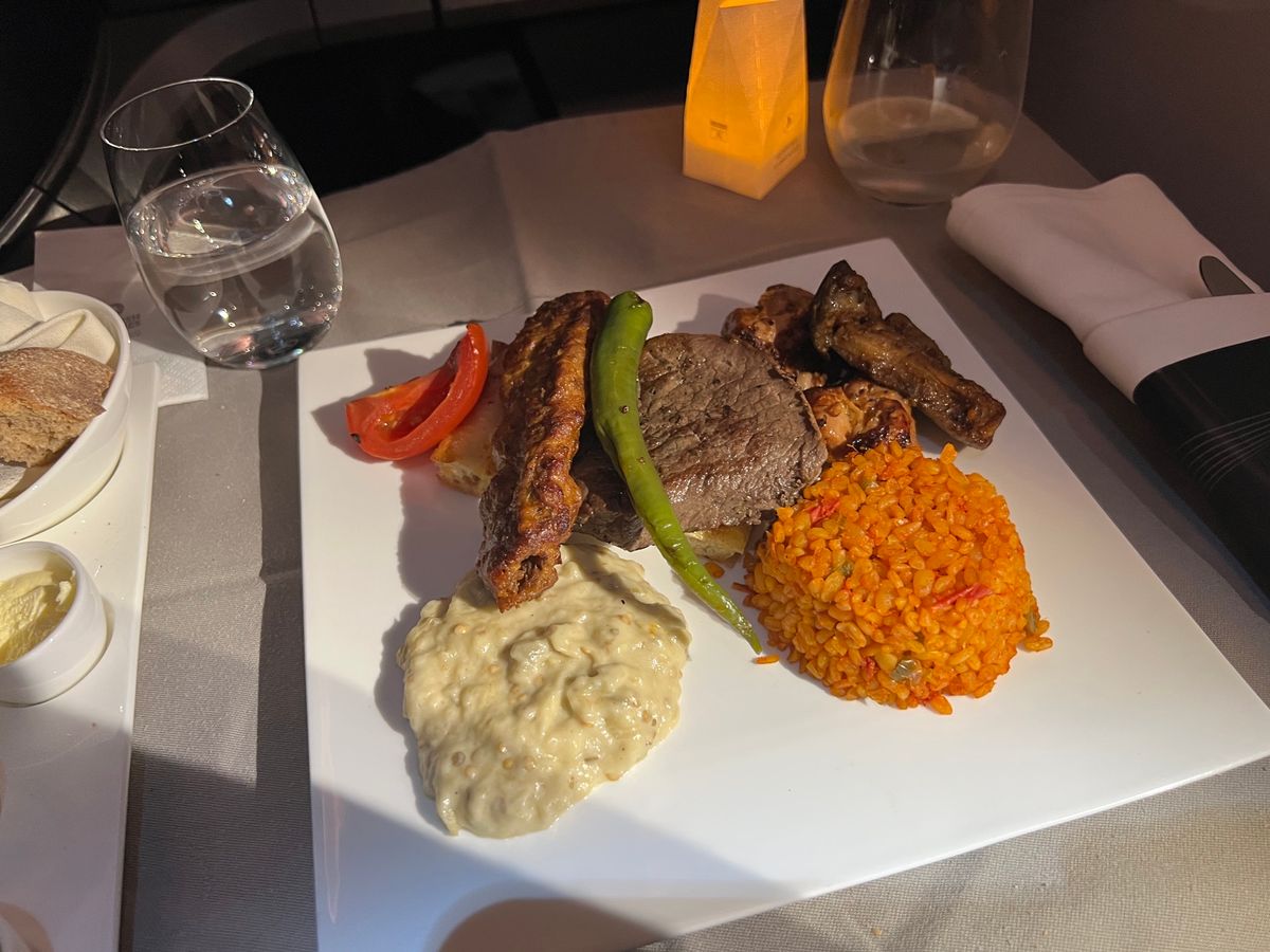 ターキッシュエアライン ビジネスクラスのお食事