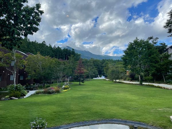 日本・長野県「2025年夏　安曇野・白馬旅行」の写真：栂池高原にあるホテルに到着。なかなか良い...