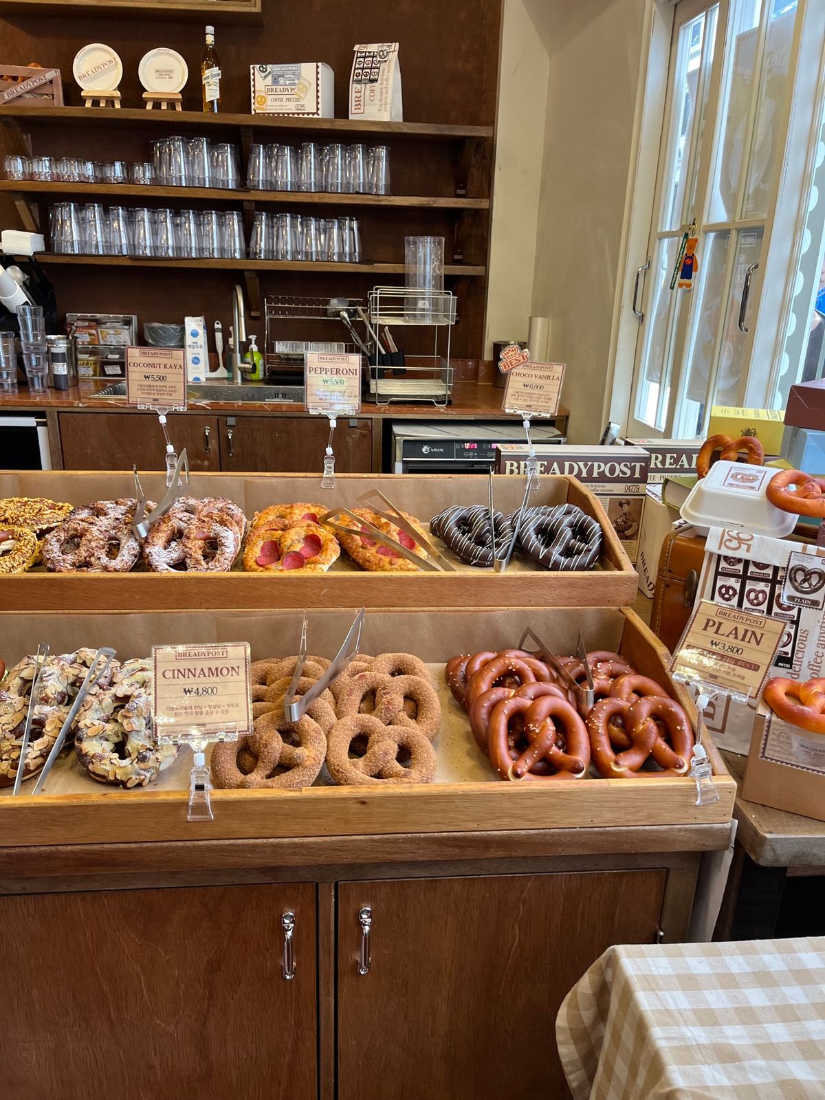 明洞のベーグル🥯‎🤍