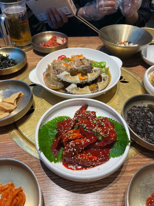 大韓民国 (韓国)・ソウル「韓国」の写真：かに！！！明洞の有名店🦀‎🤍