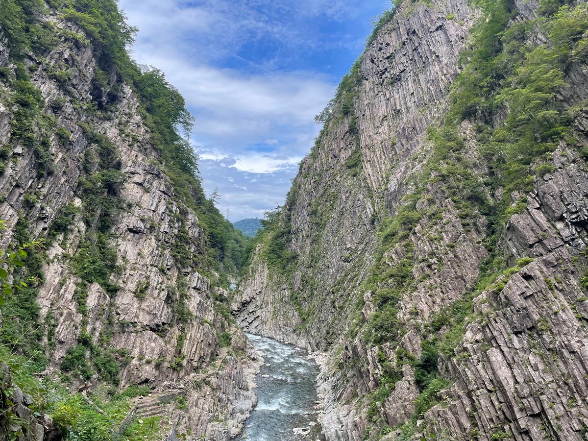 展望台から見る渓谷も綺麗でした。