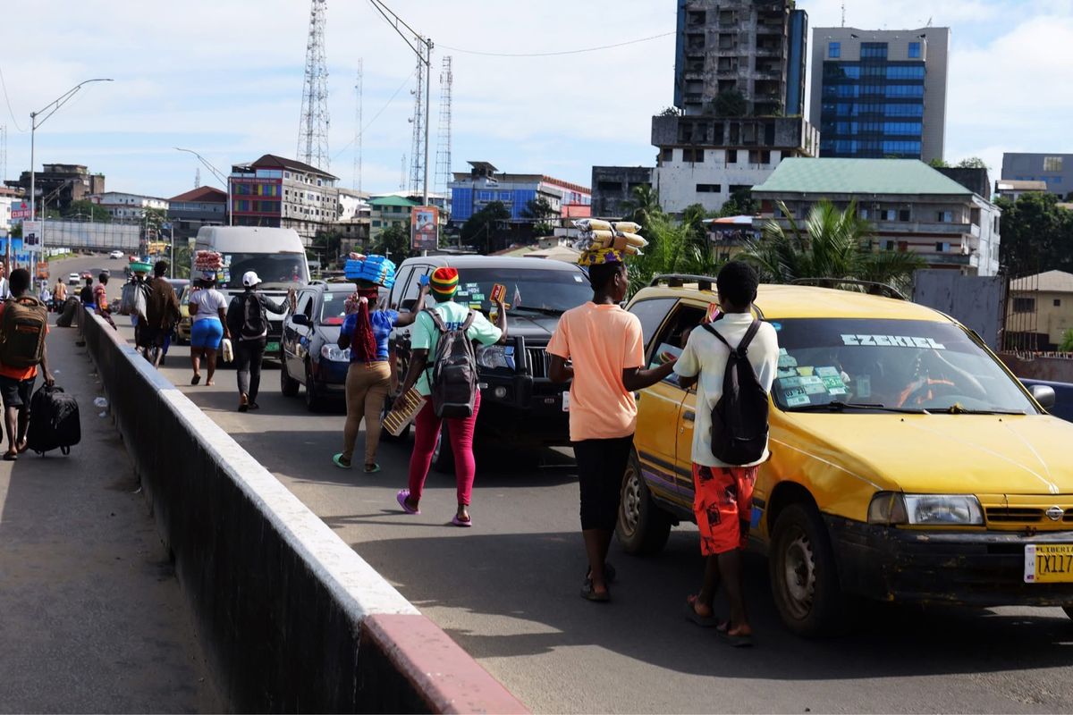 リベリアの町の風景