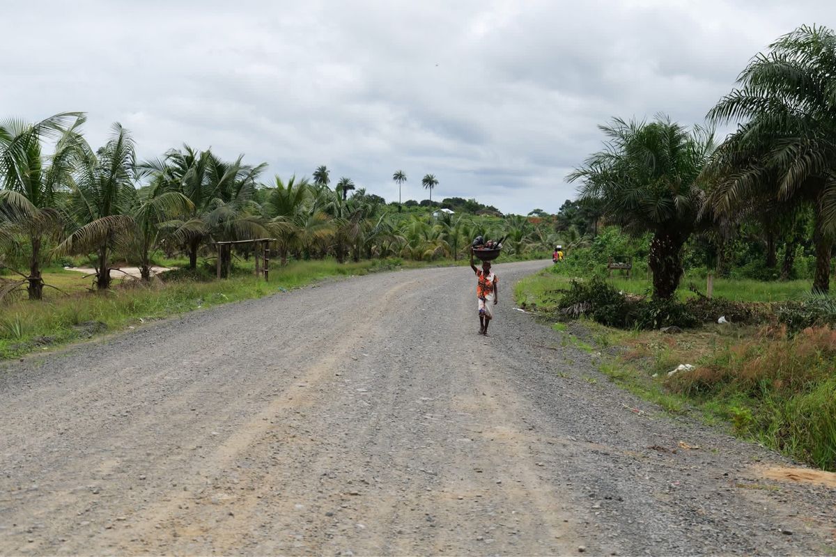 リベリアの田舎の風景