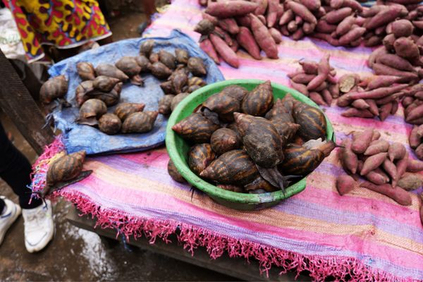 ガーナ・Accra「リベリア&ガーナ出張」の写真：リベリアの市場