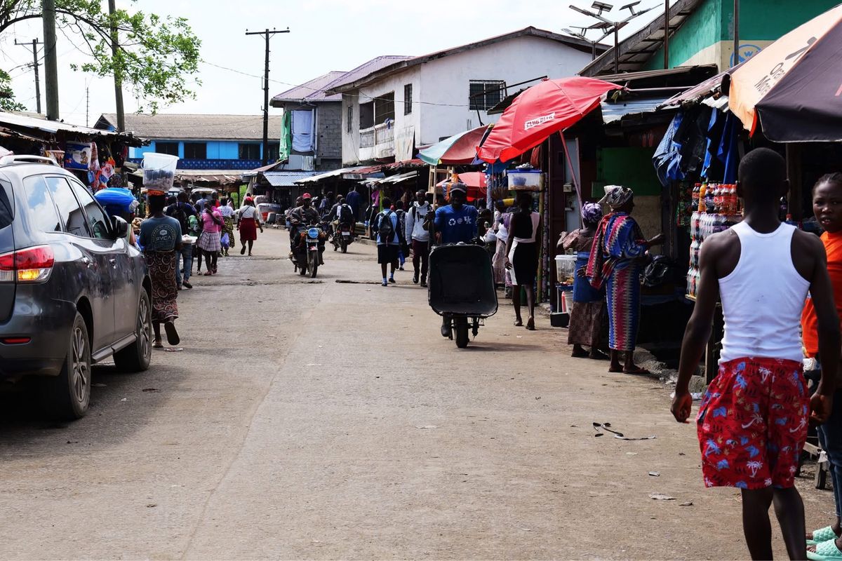 リベリアの町の風景