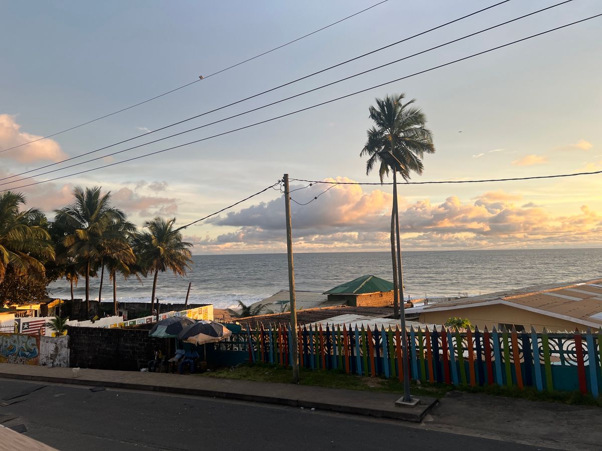 リベリア、モンロビアのホテルから