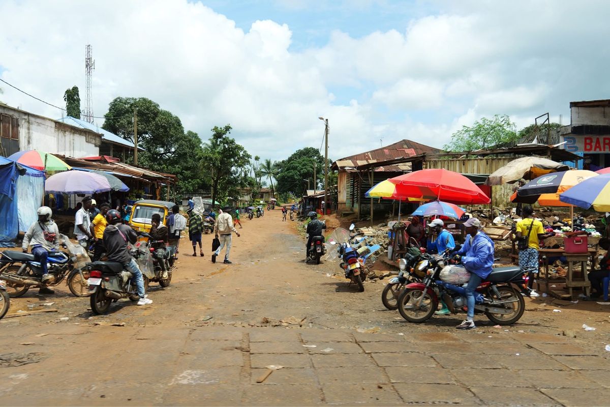 リベリアの町の風景