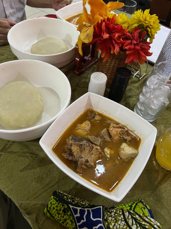 ガーナ・Accra「リベリア&ガーナ出張」の写真：リベリアで食べてるもの