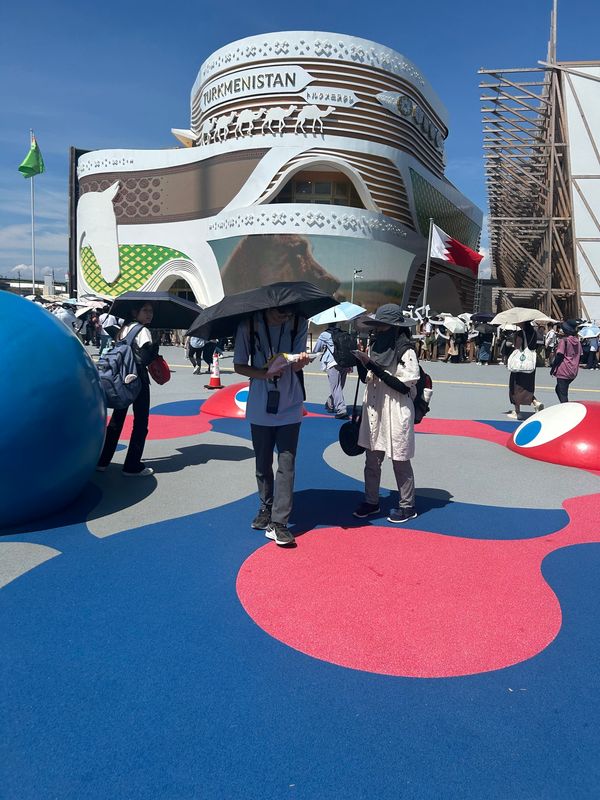 日本・大阪市「大阪・関西万博」の写真：とにかく暑いので、予約無しで入れるパビリ...