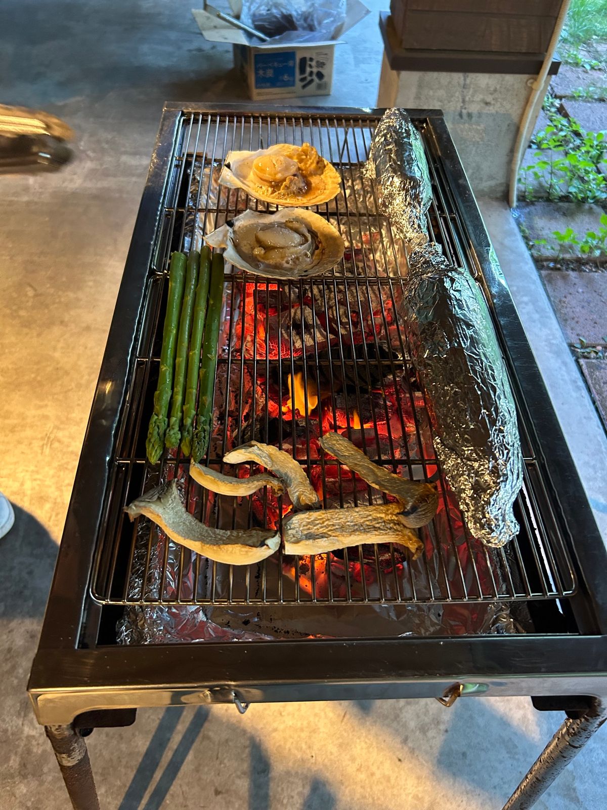 そして、山荘のハンモック本当にリラックスできるお気に入り
夜はバーベキュー