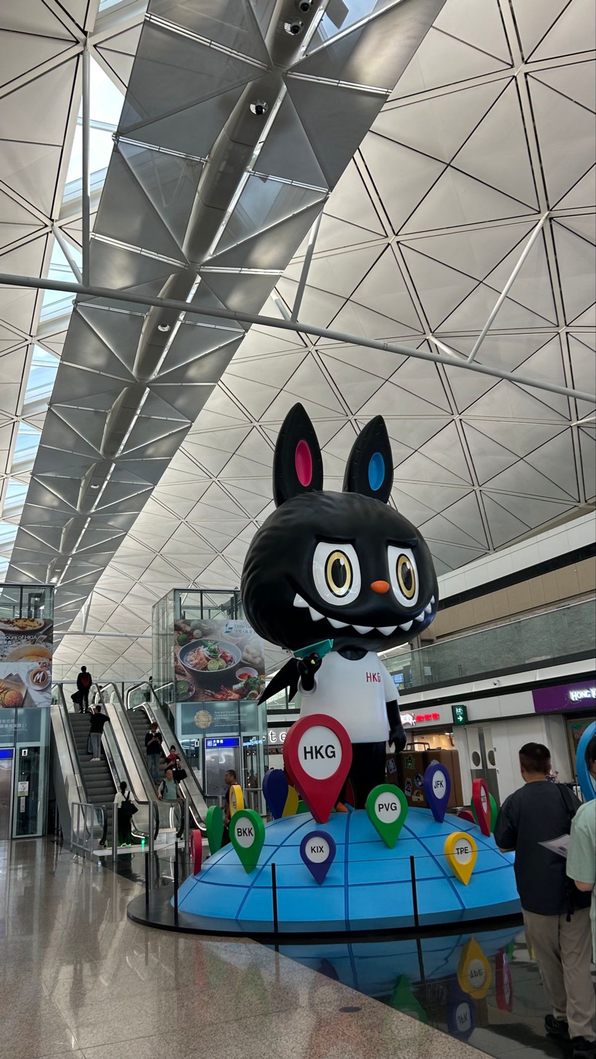 台風直撃の香港の様子

空港にやっとこれた私たち

帰りに飛行機から見た絶...