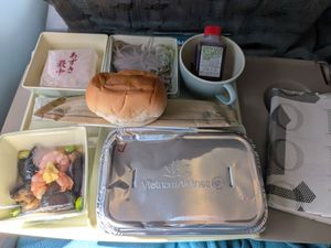 搭乗前、機内