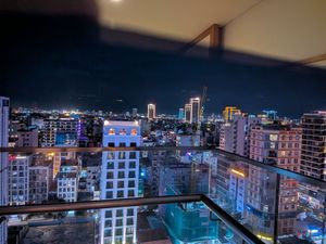 空港なハイランドカフェ、ホテルウェルカムドリンク、部屋からの景色
