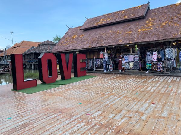 タイ・バンコク「タイ散策」の写真：パタヤ水上マーケット