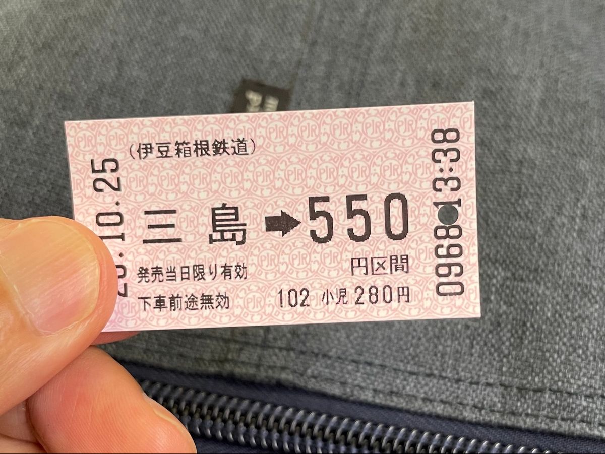 三島から修善寺までは伊豆箱根鉄道線で。乗った列車は地元（沼津）を舞台にした...