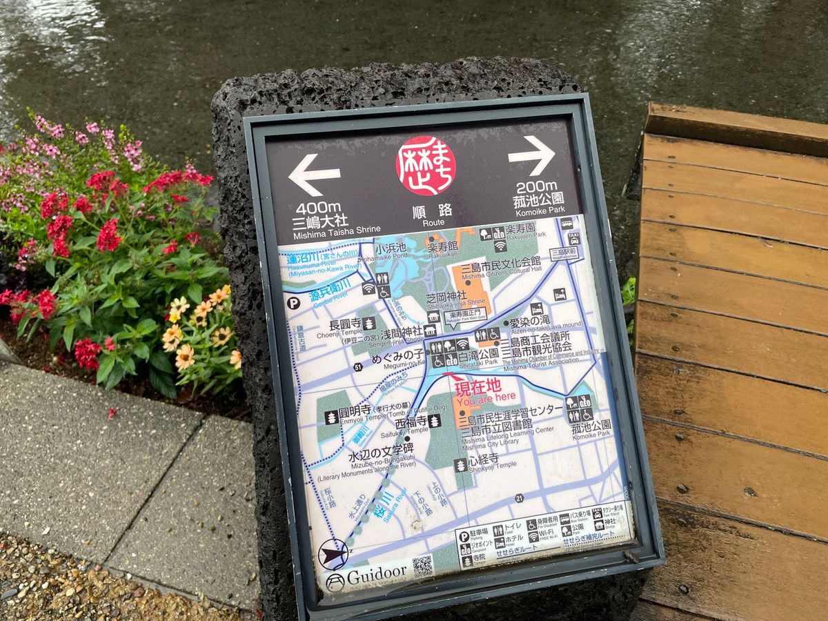 三島は市内に湧水が多くて街中を清流が流れています。