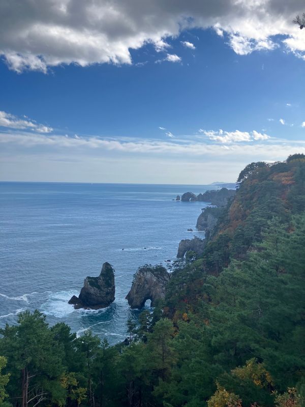 日本・岩手県「三陸海岸1泊2日旅」の写真：【撮影場所】
岩手県 田野畑村 北山崎
...