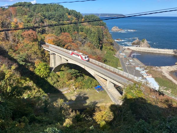 日本・岩手県「三陸海岸1泊2日旅」の写真：【撮影場所】
岩手県 普代村 三陸鉄道大...