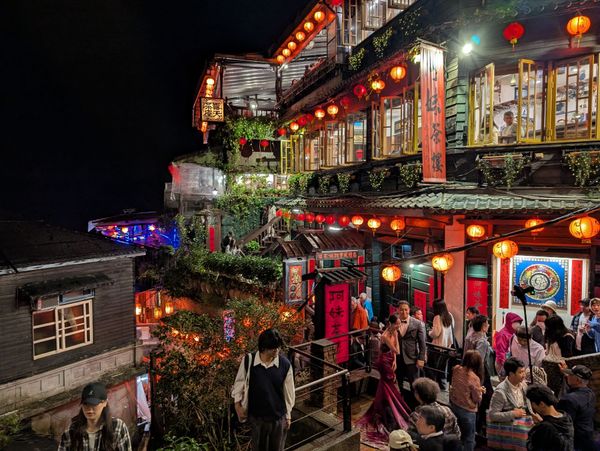 台湾・台北「台湾ロードトリップ」の写真：6日目
九份へ。九份は年間の7割ほどが雨...