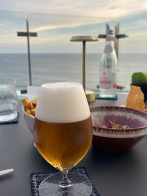 最終日の夜はメインダイニングのオリベラ
夕陽が本当に美しかっ