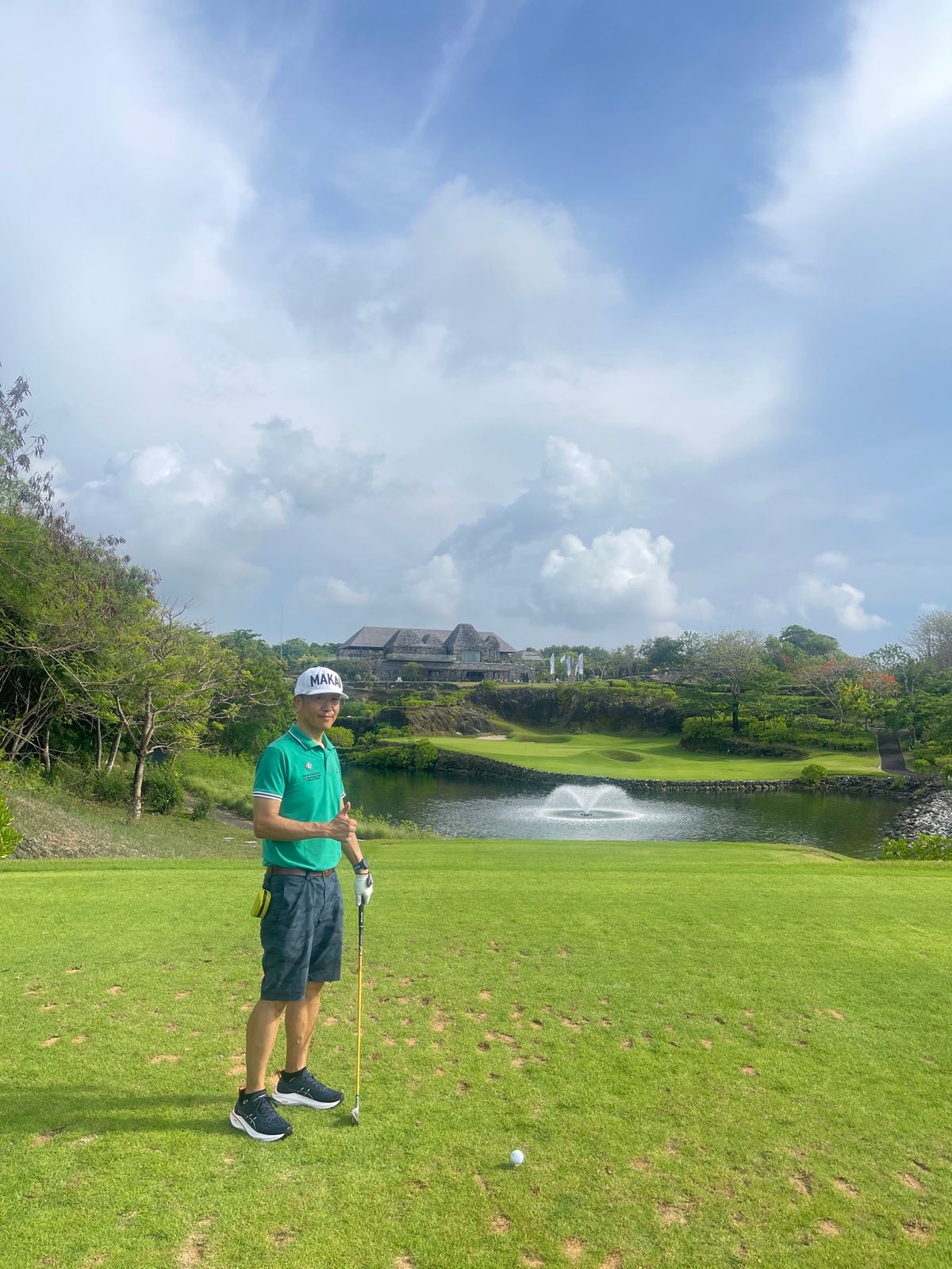 翌朝、チェックアウトの前にゴルフ⛳️
ナショナルがクローズのためブキットに...