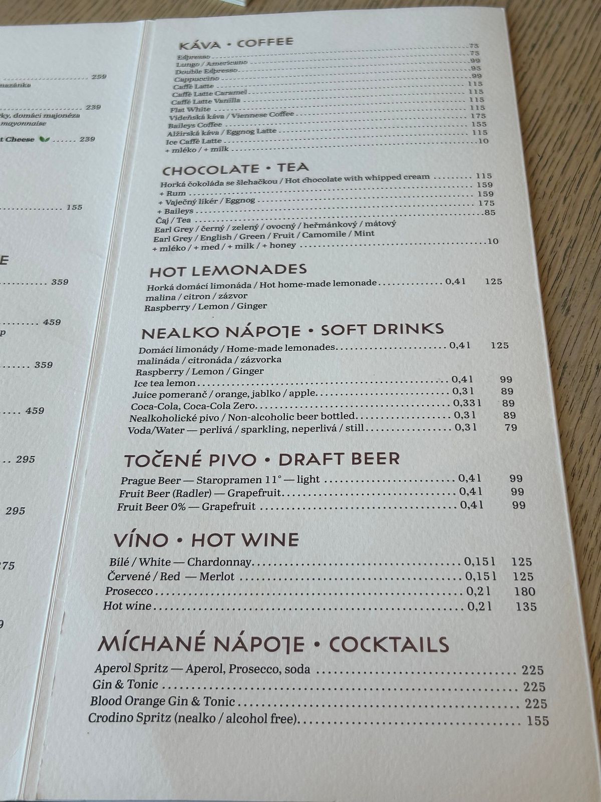 ちょっと遅めのランチをプラハ城外のカフェでしました。
ホントはチェコ料理が...