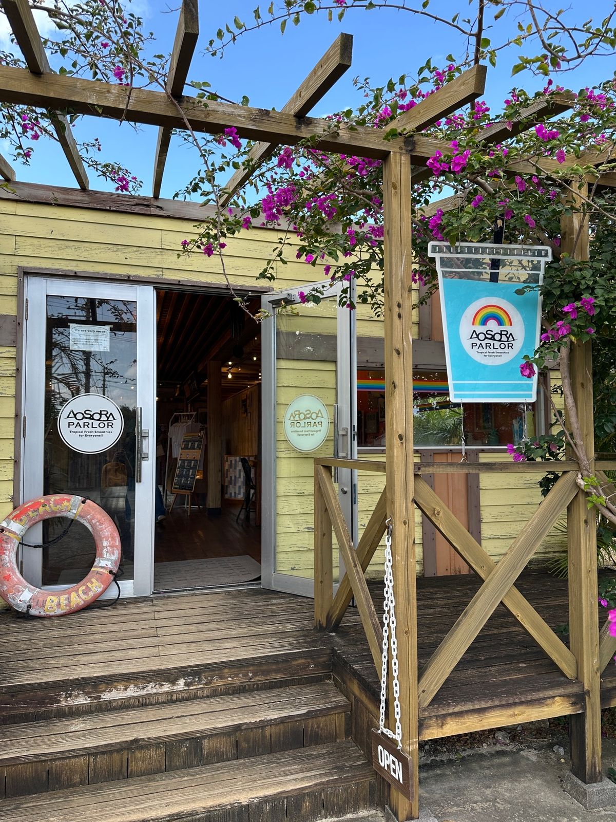 美味しかった島バナナのスムージー😋