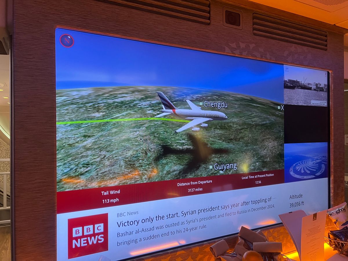 ドバイ→成田
エミレーツA380