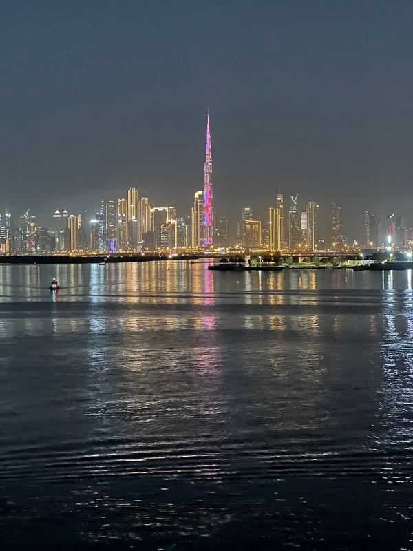 アラブ首長国連邦・Dubai「コートジボワール出張4」の写真：夕暮れのドバイ