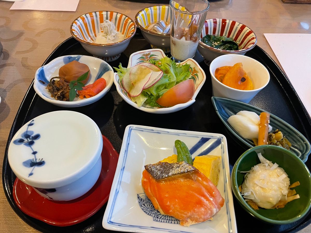 指宿温泉のホテルの朝食