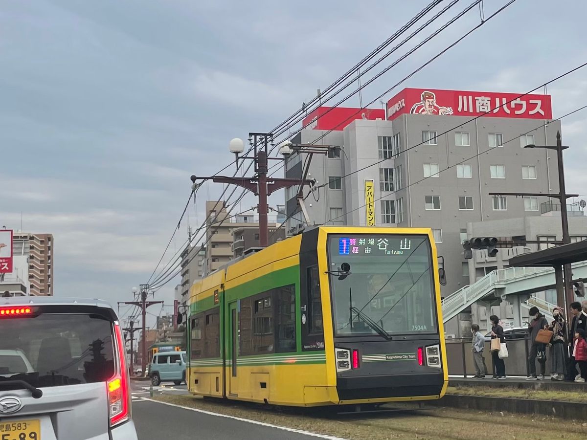 鹿児島は市電が走ってました