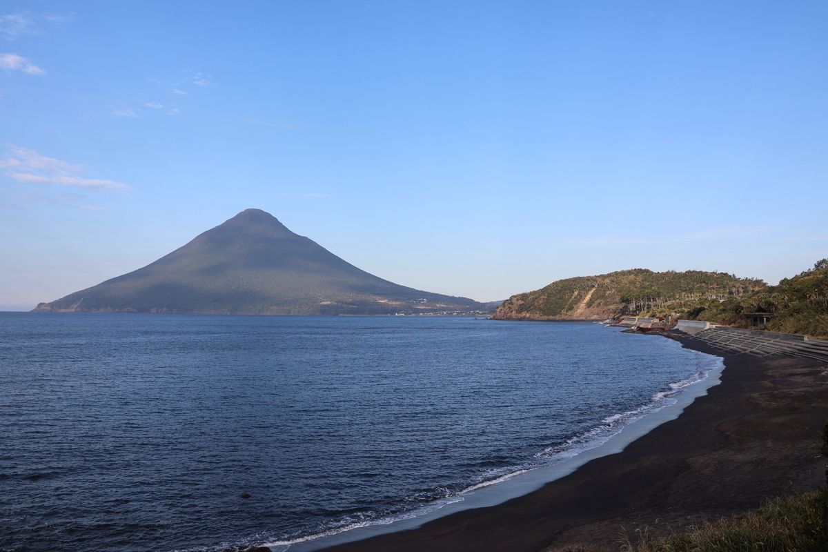 開聞岳が綺麗に見えました