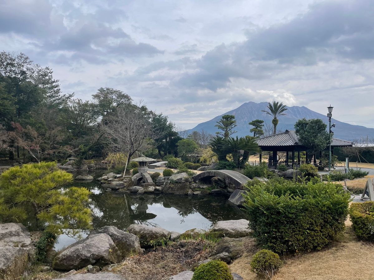 午後からは鹿児島の武家屋敷、仙巌園へ