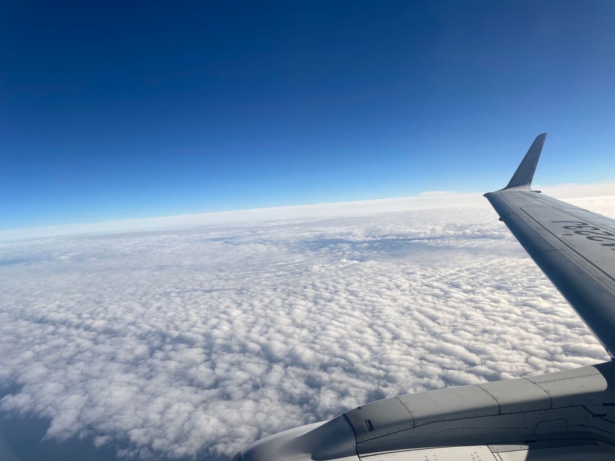 帰路、飛行機からも桜島が見えました。