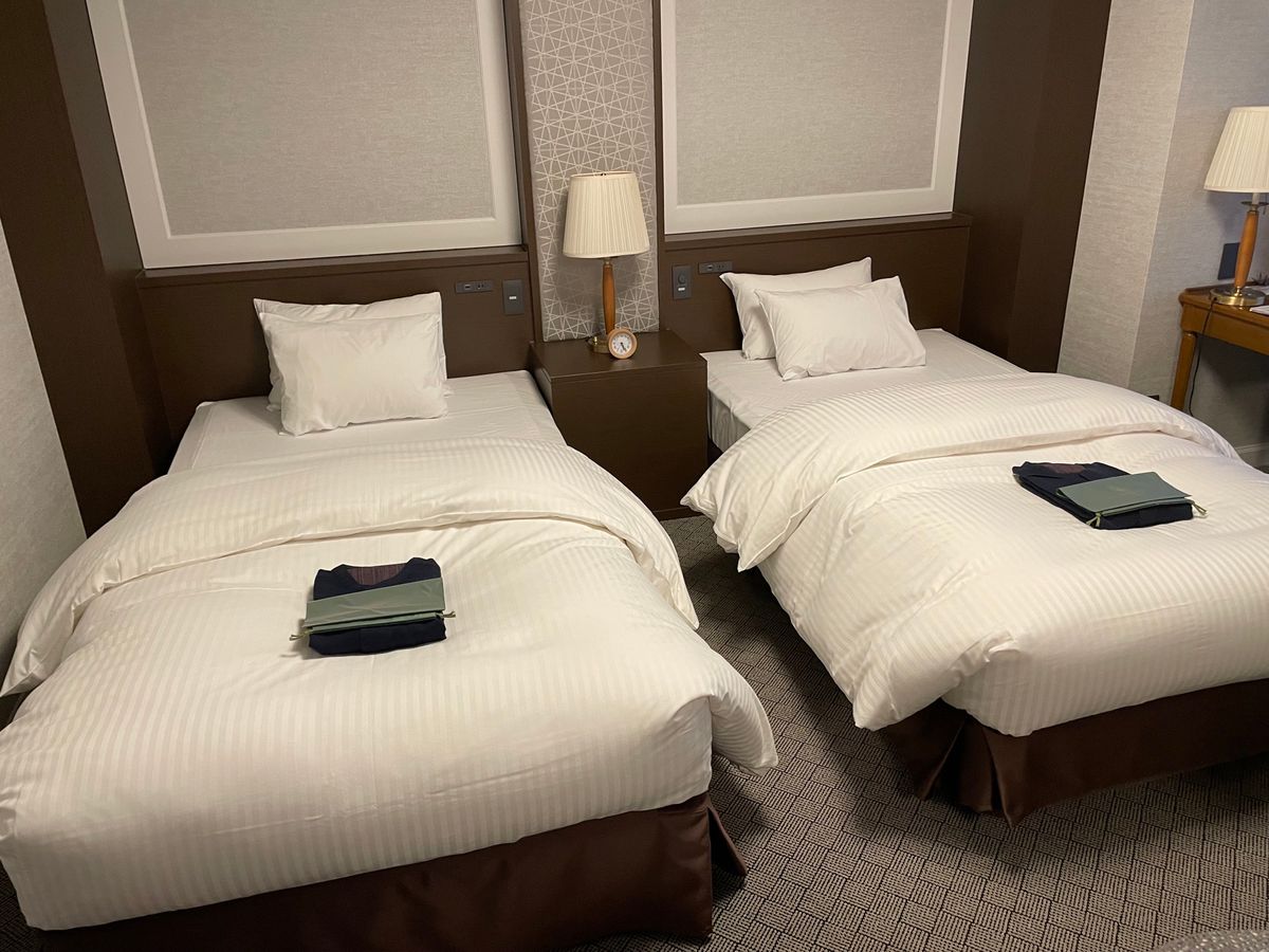 初日のホテルは城山ホテル鹿児島。