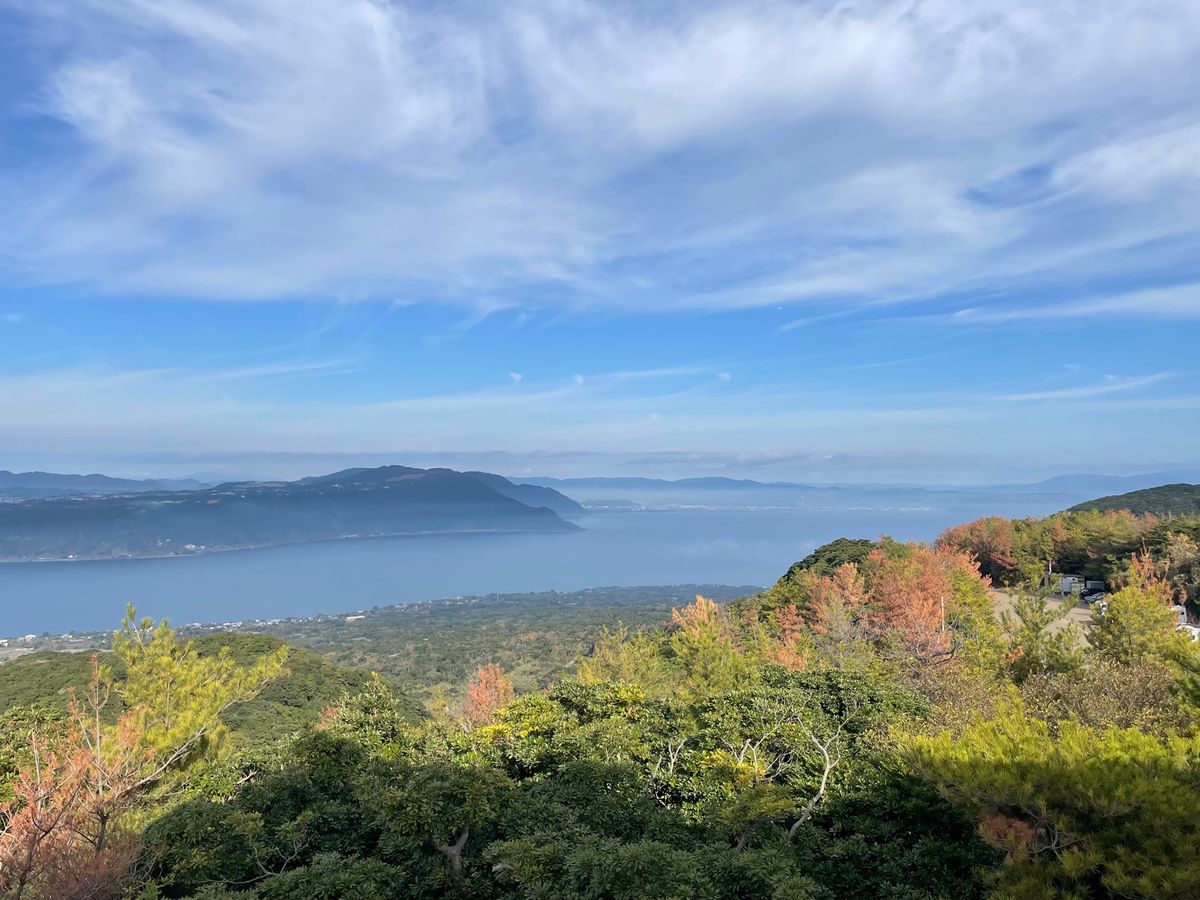 湯乃平展望台から見る桜島