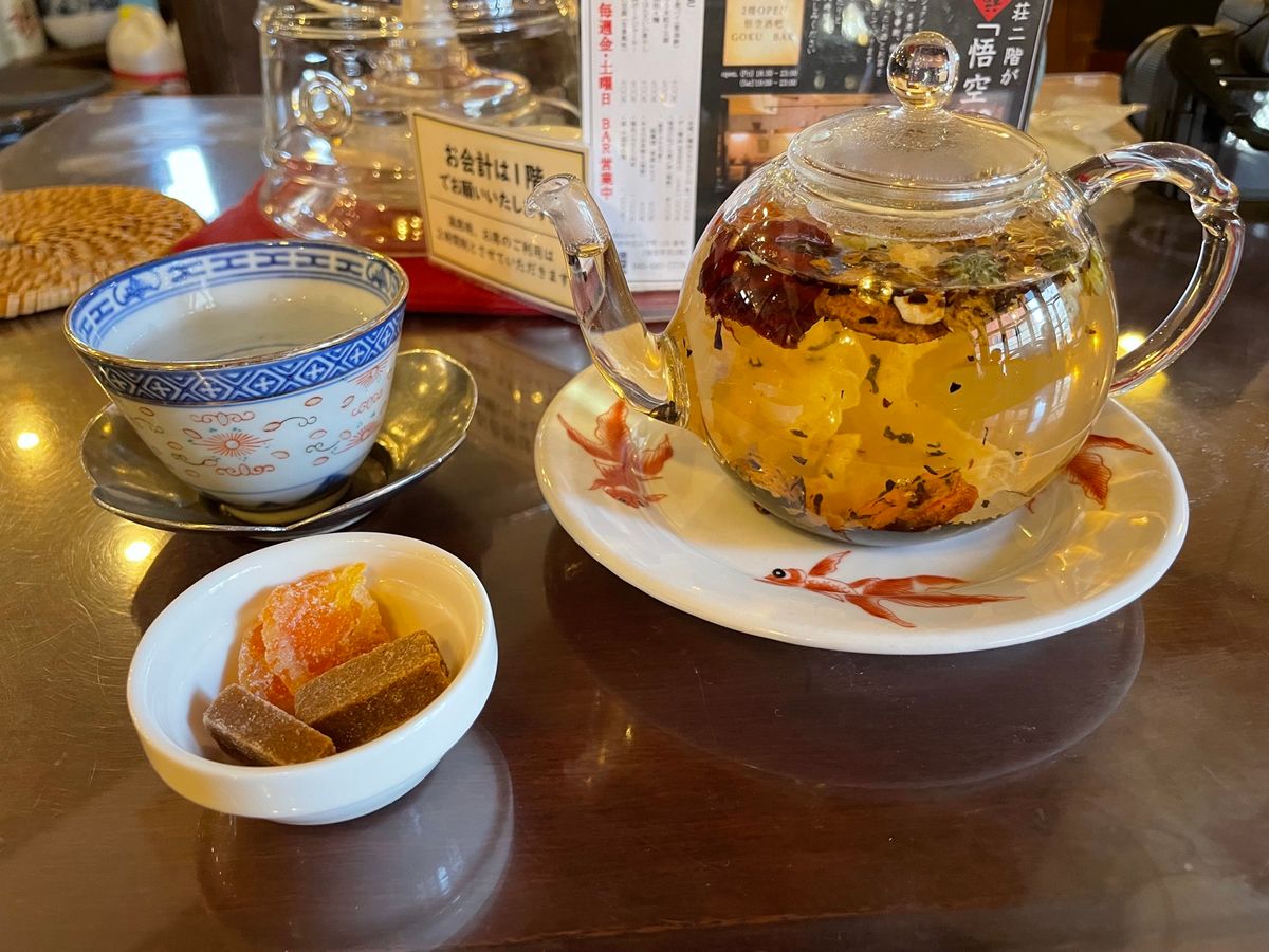 ランチの後は食後のお茶。