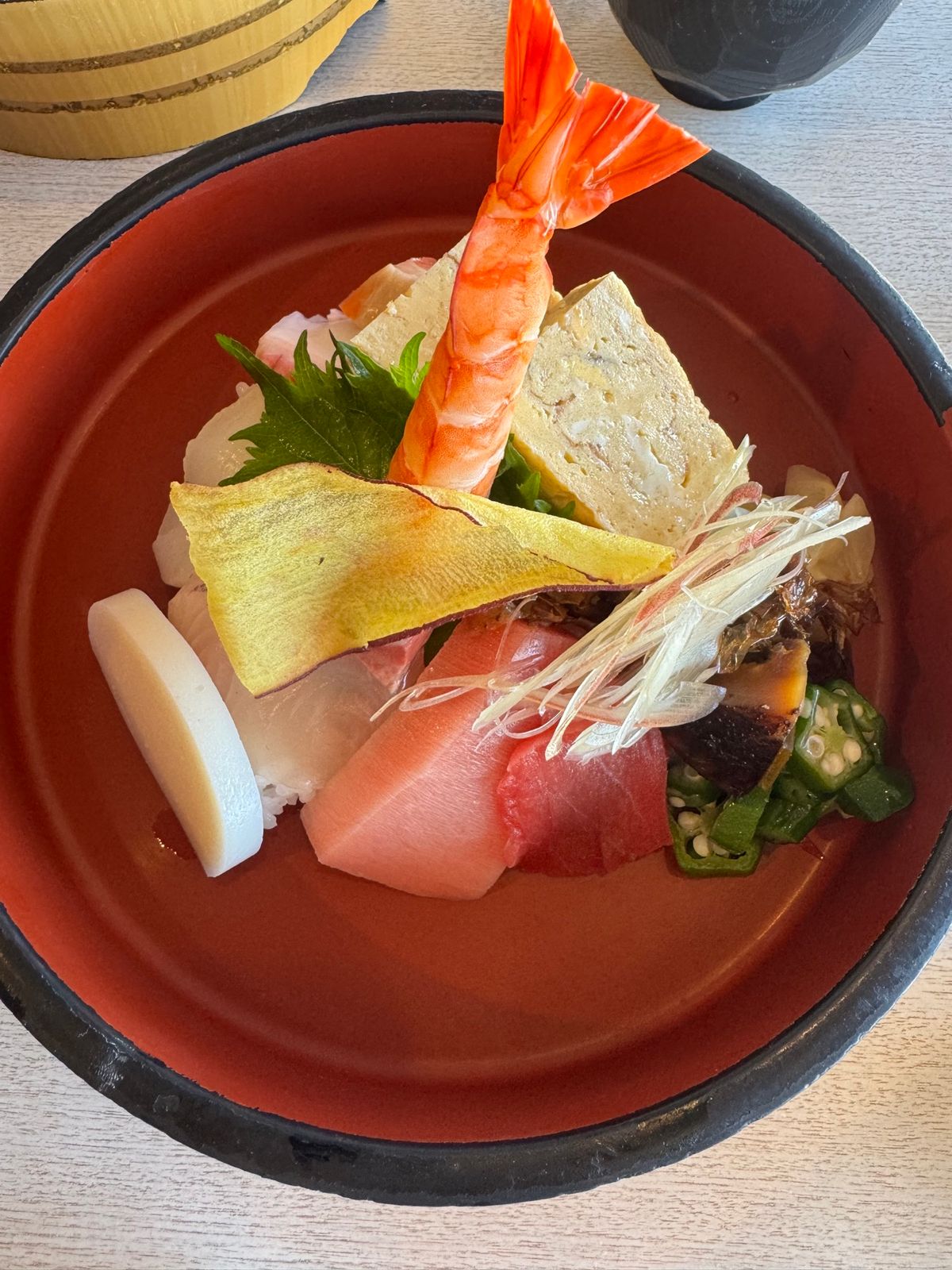 ちらし寿司ランチと傘富士