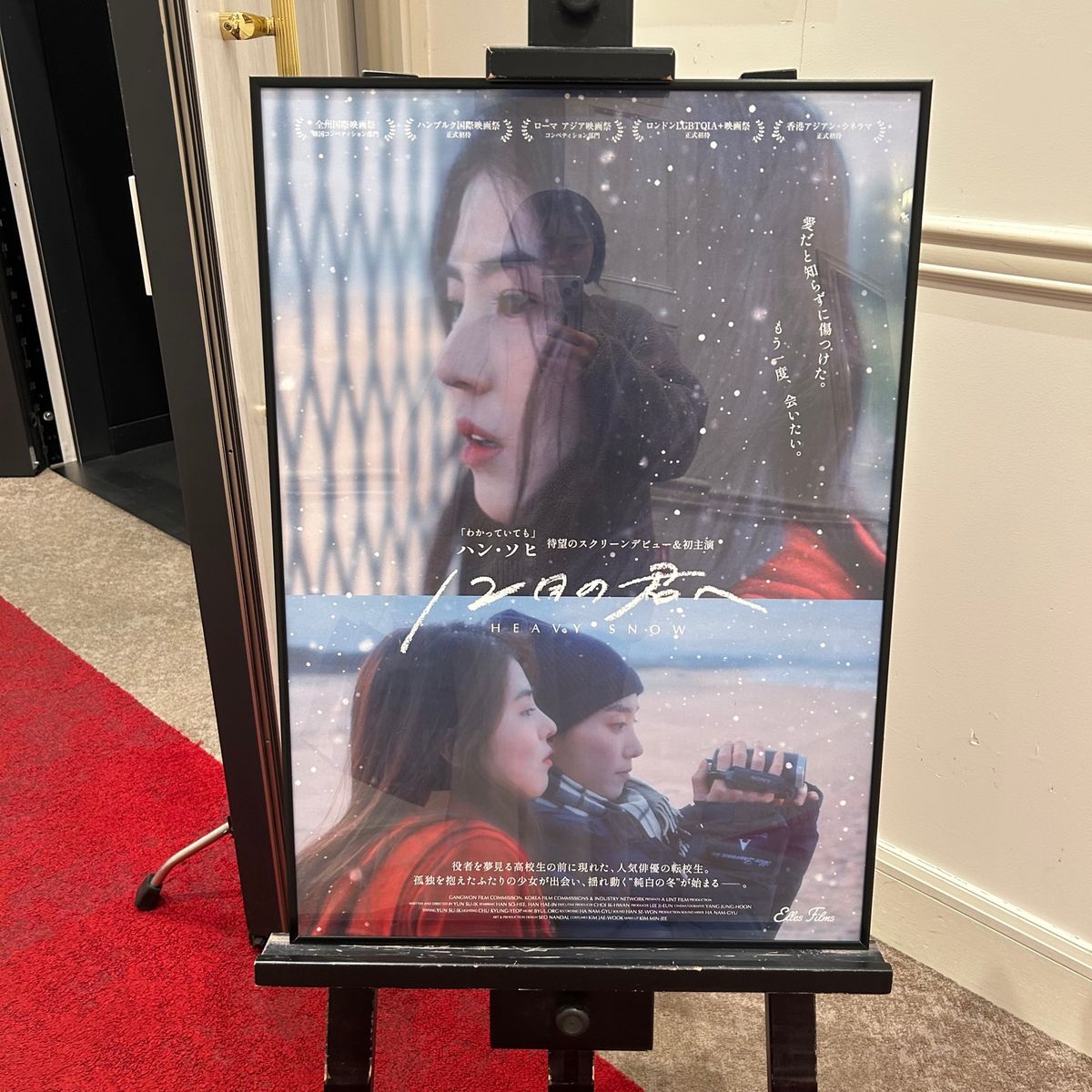 推し活 その4
「12がつの君へ」
ハンソヒちゃん主演のこの映画。
この日...