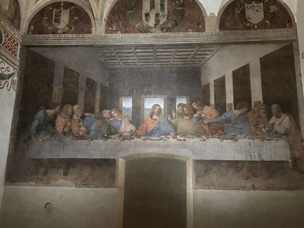 イタリア・フィレンツェ「イタリア旅行 ミラノ、トリノ、フィレンツェ、モデナ」の写真：ミラノ　最後の晩餐
予約なしでは入れませ...