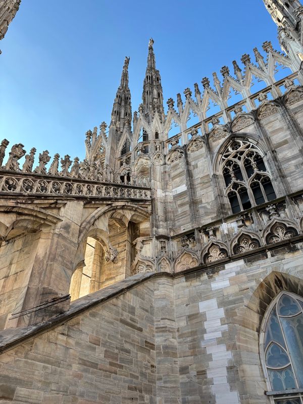 イタリア・フィレンツェ「イタリア旅行 ミラノ、トリノ、フィレンツェ、モデナ」の写真：ミラノ　ドゥオーモ　ルーフトップツアー
...