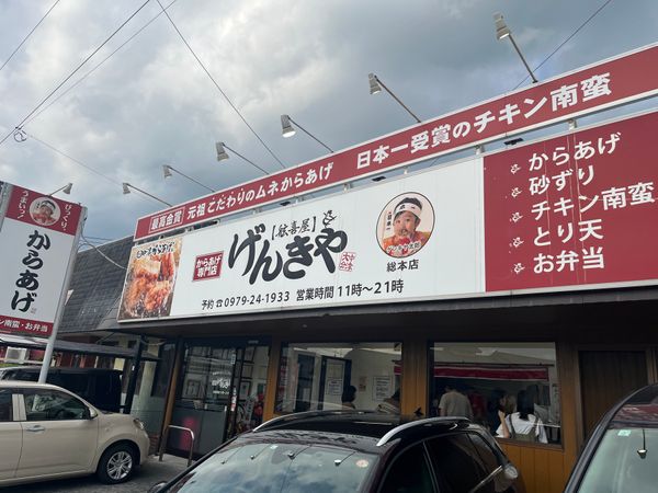日本・大分県「大分県中津城と唐揚げ🍗」の写真：中津唐揚げと宇佐唐揚げ