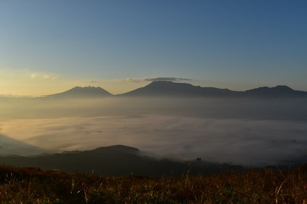 日本・熊本県「熊本県大観峰から見る雲海」の写真