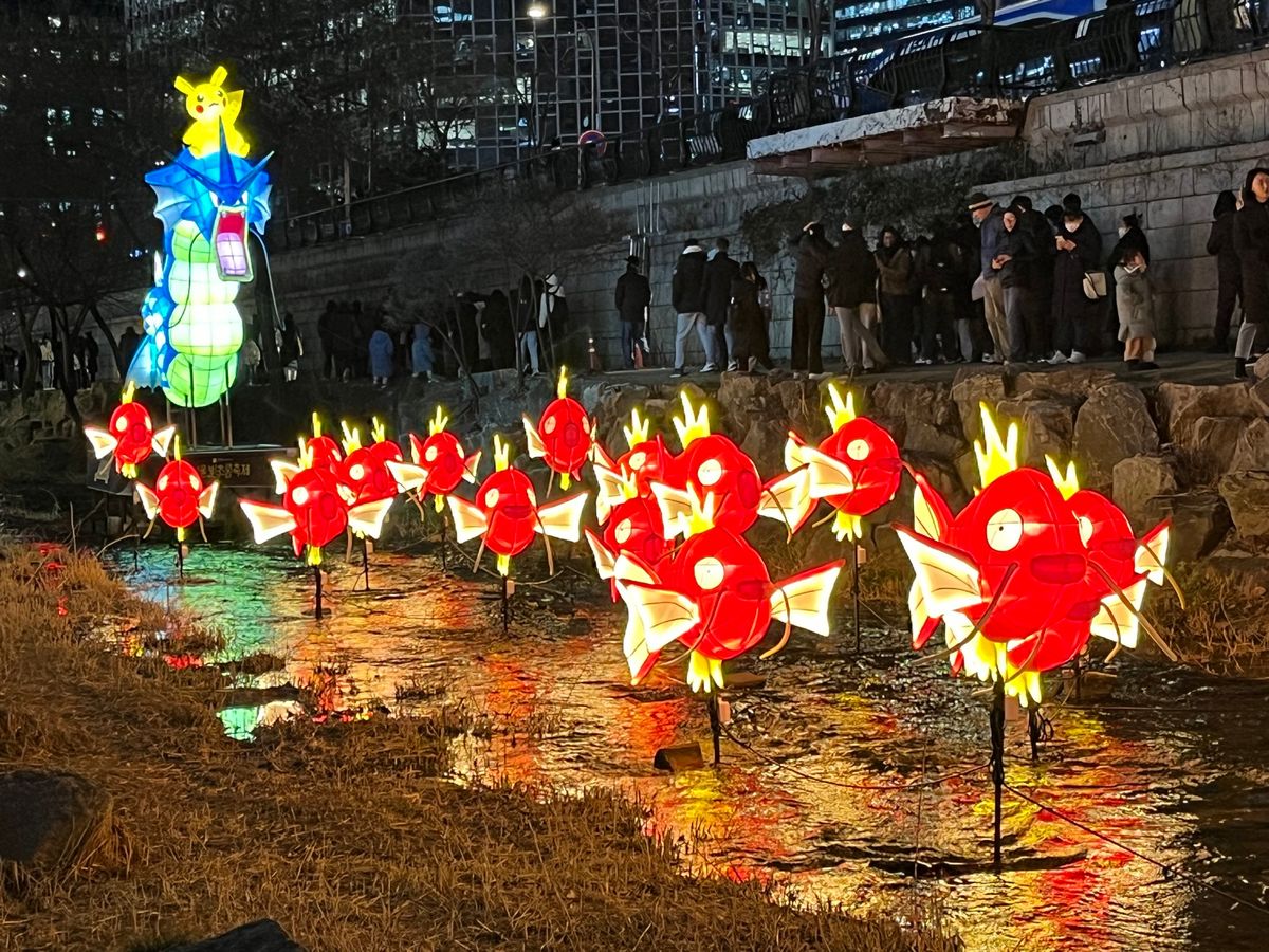 清渓川のイルミネーション