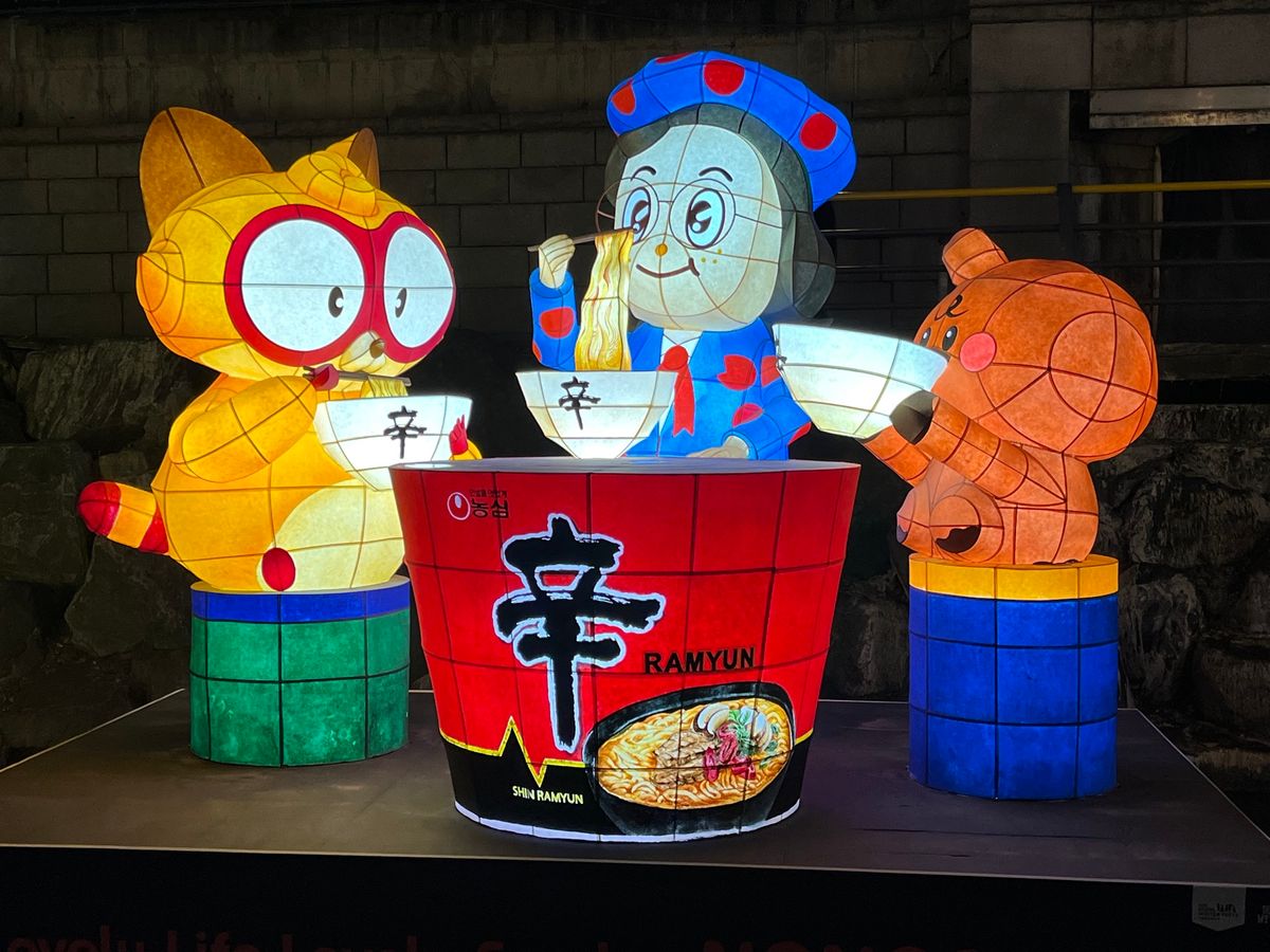 清渓川のイルミネーション