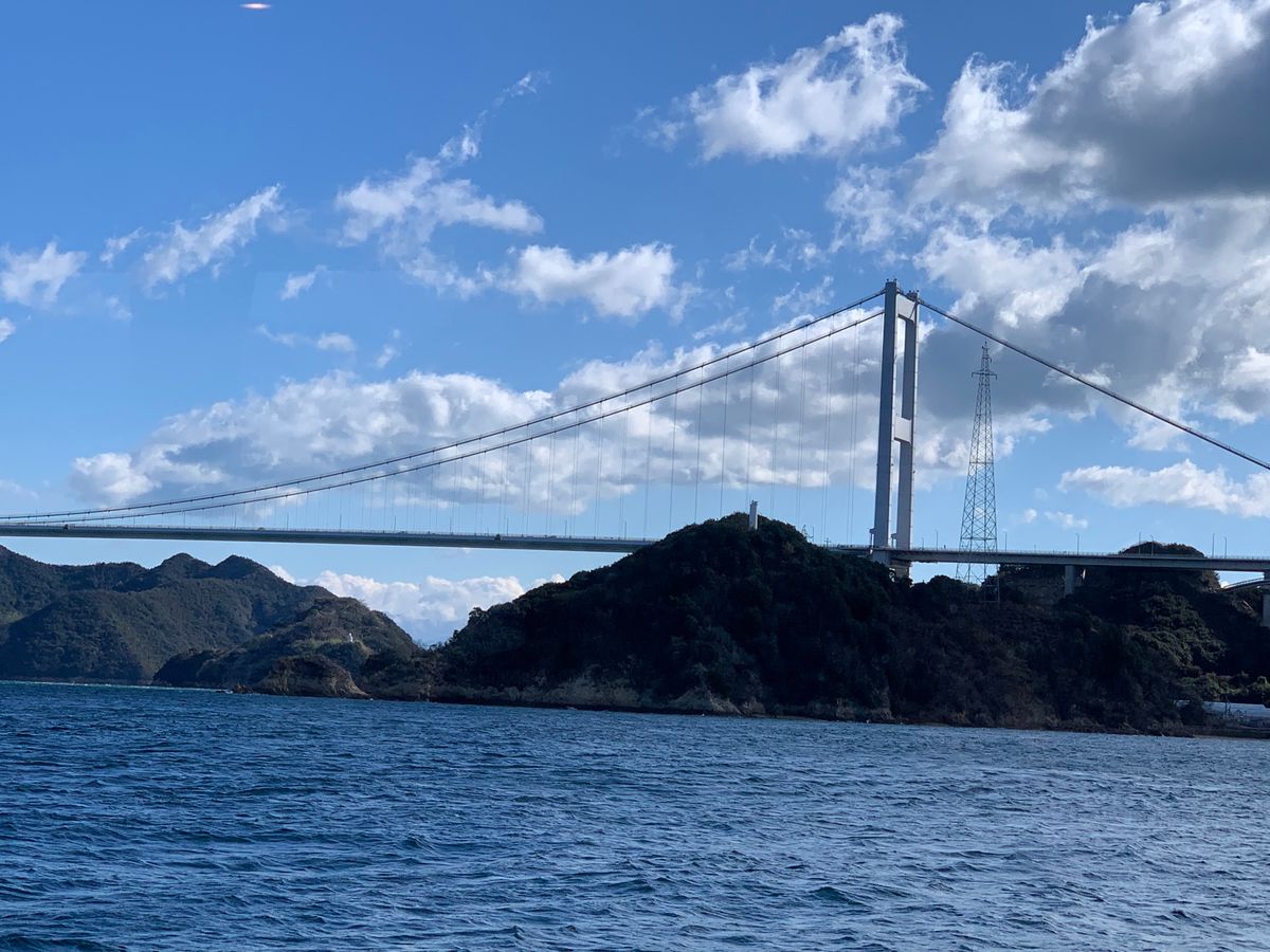 来島海峡遊覧船に乗船！
今日の潮は5ノットでなかなかでした