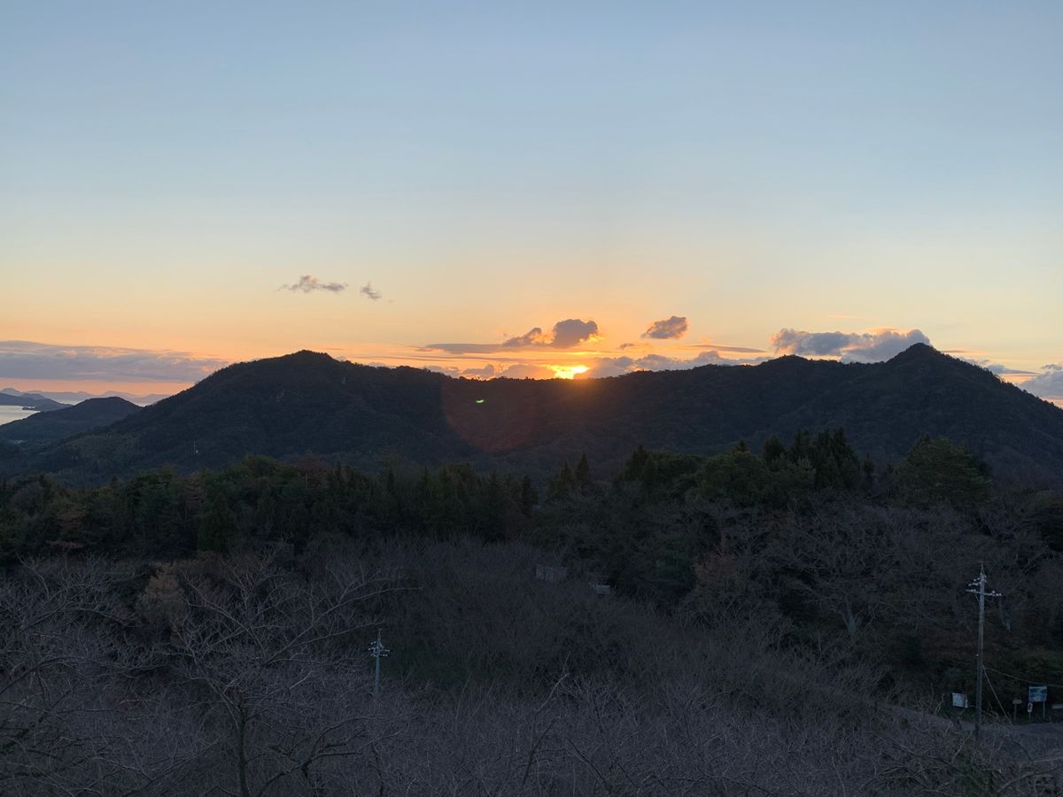 3日目　伯方島で初日の出　御来光