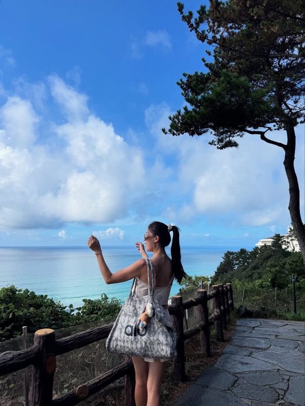 大韓民国 (韓国)・済州島「韓国旅行」の写真：西帰浦の柱状節理、済州島の涉地、涯月邑、...