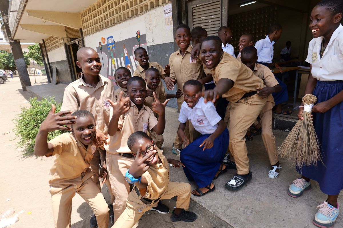 子どもたちはとても人懐っこい
