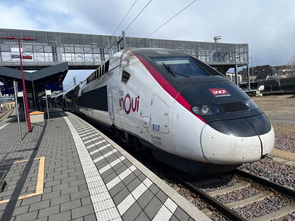 ルクセンブルク・Luxembourg「コートジボワール出張5」の写真：TGVでパリからルクセンブルクへ